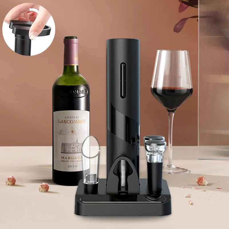 Automatic Electric Bottle Opener 7-Piece Wine Gift Set Wine Accessory Kit