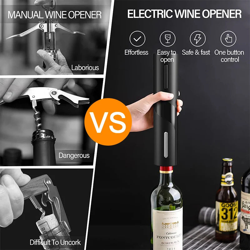 Automatic Electric Bottle Opener 7-Piece Wine Gift Set Wine Accessory Kit