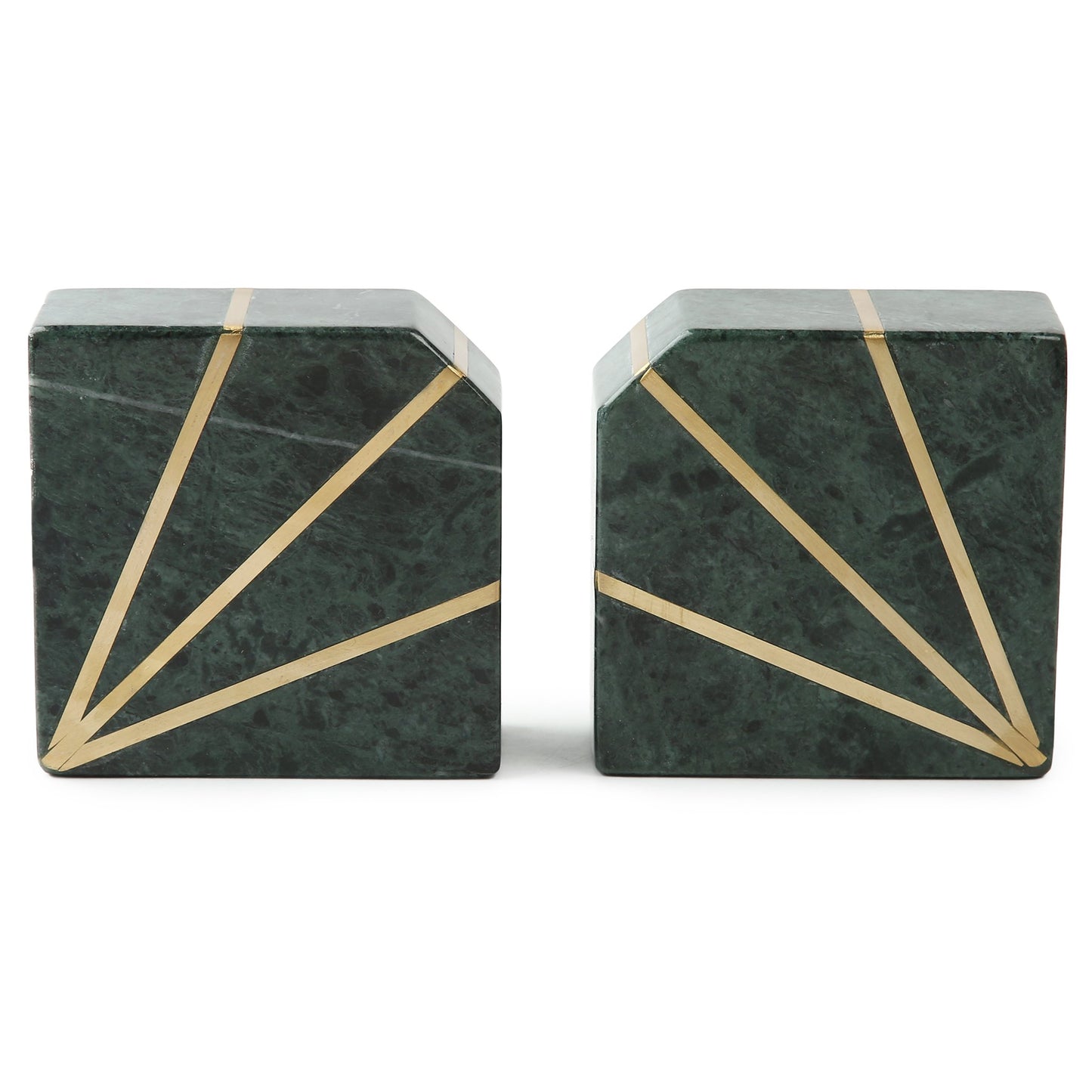 Elegant Marble Brass Inlay Bookends I Books I Book Lover I Gift I Home I Living Room I Decor