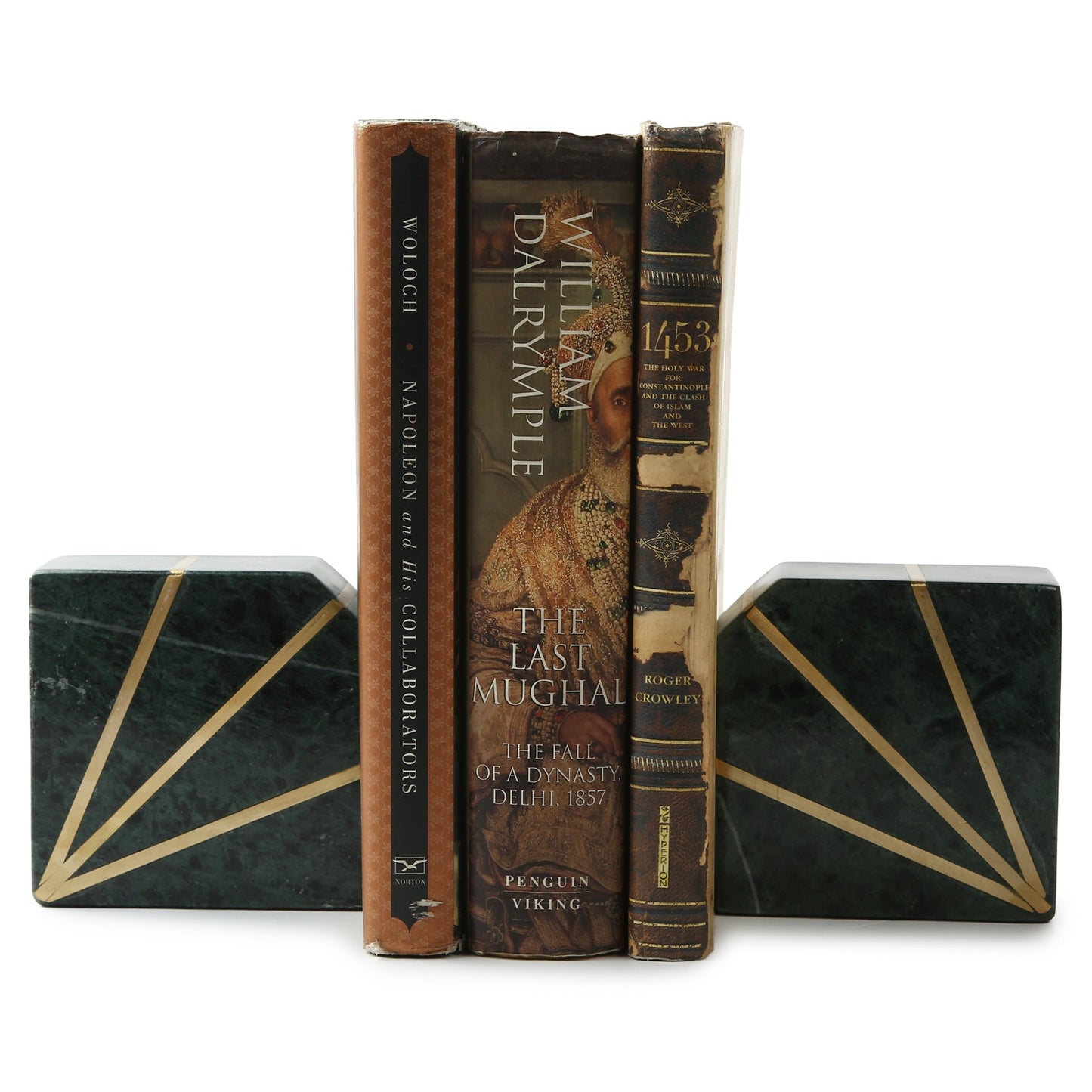 Elegant Marble Brass Inlay Bookends I Books I Book Lover I Gift I Home I Living Room I Decor